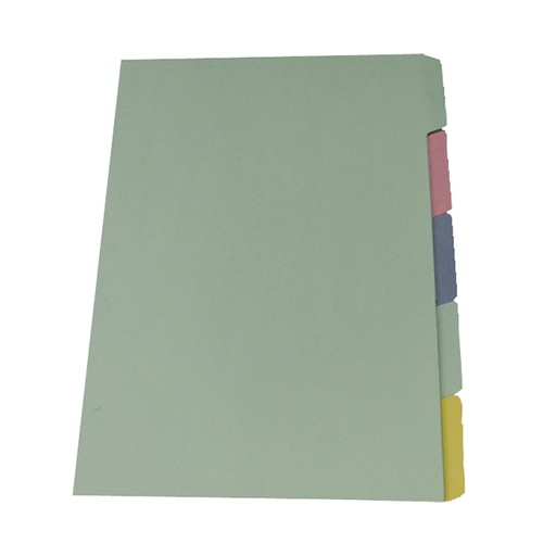 [CONGRSEPA4C] Separador 5 posiciones Congreso A4, color