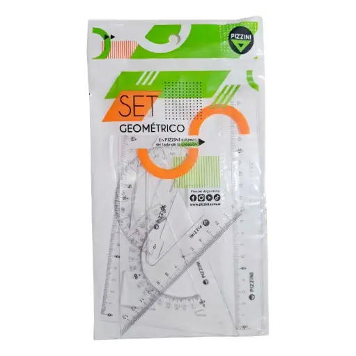 [PIZSETGE4114] Set de Geometría de 4 piezas Pizzini 4114