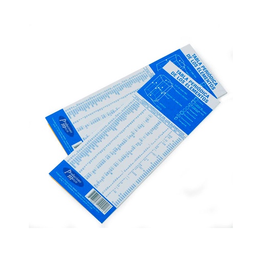[TABLAELEMNX10] Tabla periódica de elementos Mawis, pack de 10 unidades
