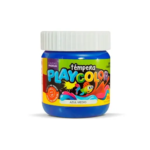 [PLAYTE300AZM] Témpera Playcolor,  250cc. Azul medio