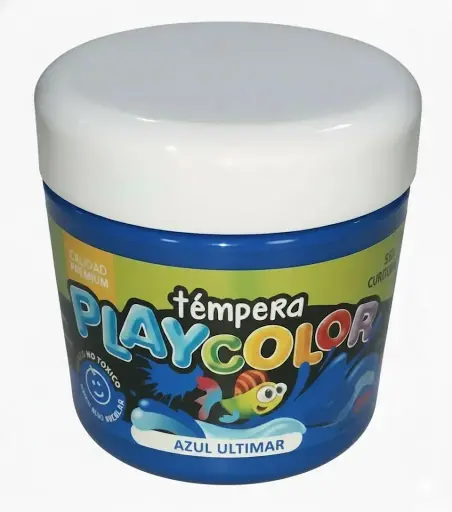 [PLAYTE300AZU] Témpera Playcolor,  250cc. Azul ultramar
