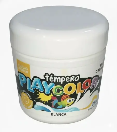 [PLAYTE300BLA] Témpera Playcolor,  250cc. Blanco