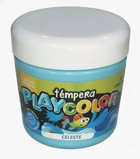 [PLAYTE300CEL] Témpera Playcolor,  250cc. Celeste