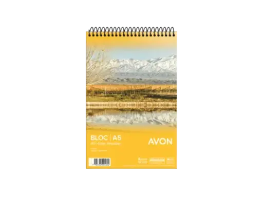 [AVONBLOCA5R] Block Avon espiralado A5, 80 hojas rayadas