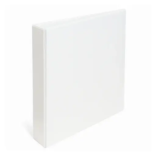 [CARPBC2AA440] Carpeta 2 anillos 40mm A4 Blanca cubierta cristal, lomo de 50mm.