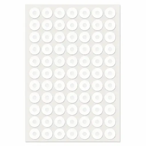 [OJALILLOUNID] Ojalillos Autoadhesivos Plancha de 7 unidades