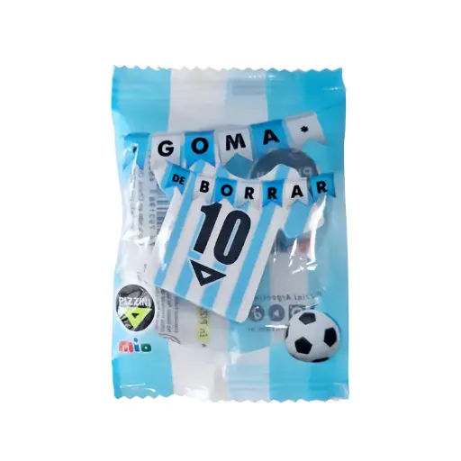 [PIZZGOMCAARG] Goma de borrar lápiz Pizzini Camiseta Argentina