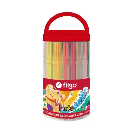 [FILGOMARES50] Marcadores escolares Filgo Pinto 2210, 50 colores Tubo