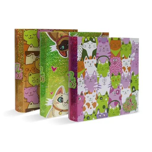 [CAR3AREXCATW2] Carpeta 3 anillos Rexon Cat World 2, lomo de 40mm. 